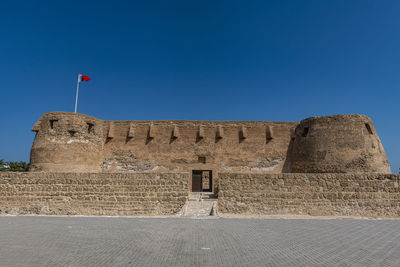 Bahrain, muharraq governorate, arad, facade of historic arad fort