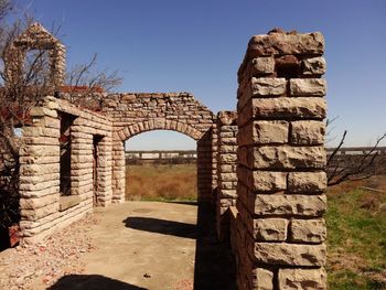 View of old ruins