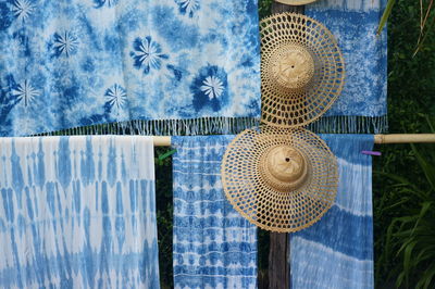 Close-up of plants hanging by tree