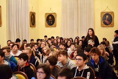 People enjoying at concert