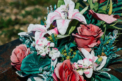 Close-up of rose bouquet