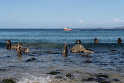 Scenic view of sea against sky