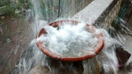 View of waterfall