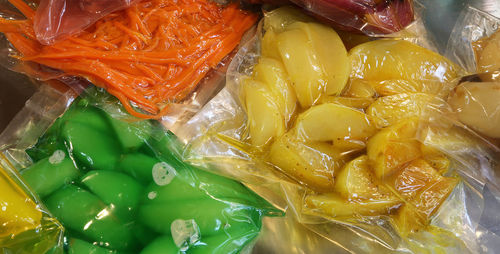 Full frame shot of fruits in market