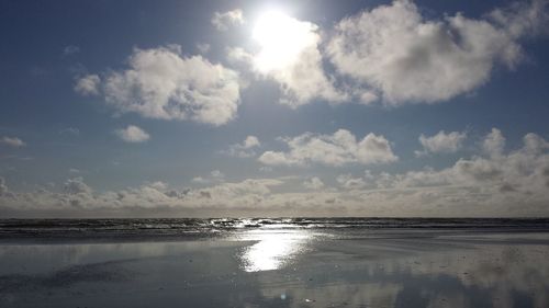 Scenic view of sea against sky
