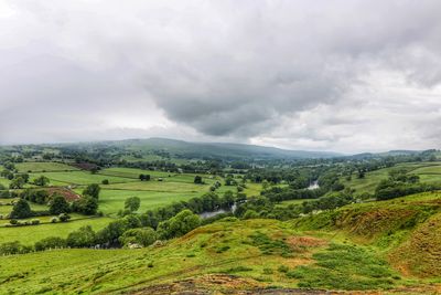 Scenic view of landscape against sky