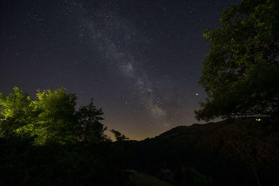 Night landscape near the national park of foreste casentinesi