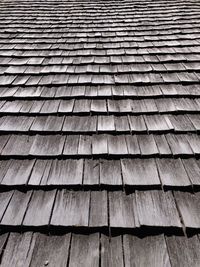 Full frame shot of wooden roof