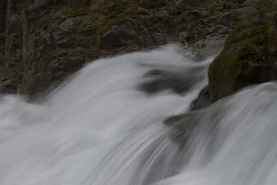 Scenic view of waterfall