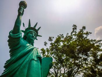 Low angle view of statue