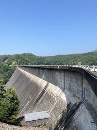 Fontana dam on a clear day