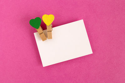 Heart shape on paper