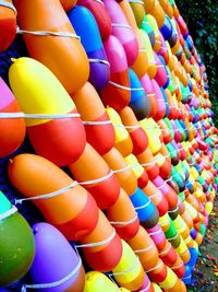 Full frame shot of multi colored balls