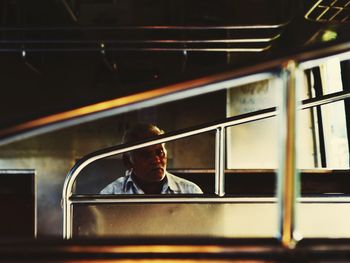 Man in bus