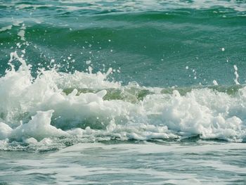 Waves rushing towards shore