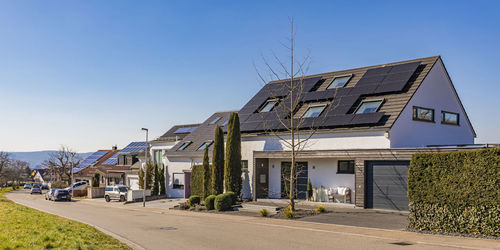 Germany, baden-wurttemberg, korb, modern energy efficient suburban houses