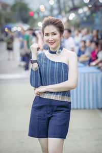 Portrait of a smiling young woman