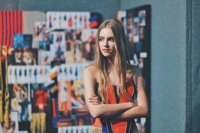 Portrait of young woman