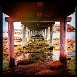 Underneath view of bridge