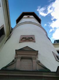 Low angle view of building against sky