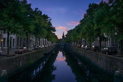 Canal along buildings