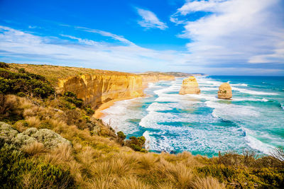 Scenic view of sea against sky