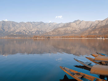 Reflection of mountain in lake