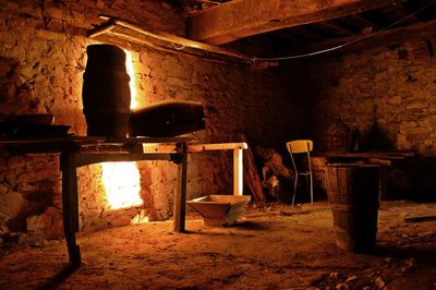 Interior of abandoned home