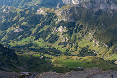 High angle view of valley