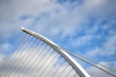 Low angle view of bridge against sky