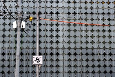 Full frame shot of metal stack