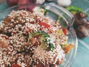 Close-up of salad in bowl