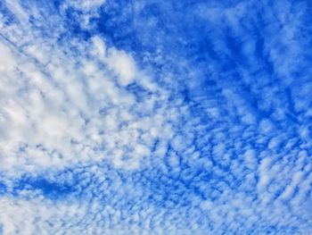 Low angle view of clouds in sky