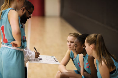 Female basketball players