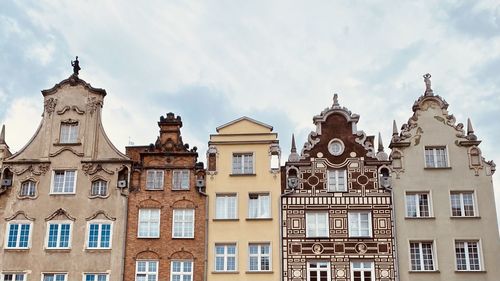 Low angle view of building against sky