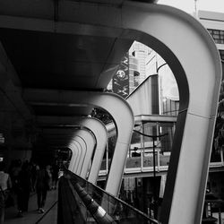 View of railroad station platform