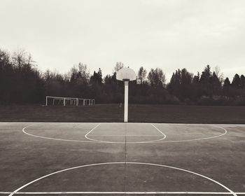 View of basketball court