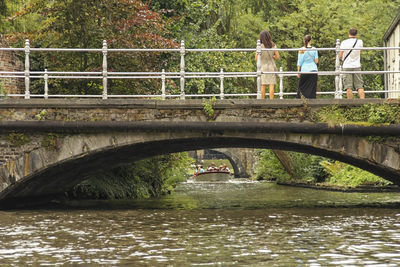 Footbridge over river