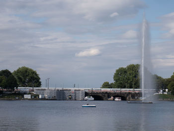 Scenic view of river against sky