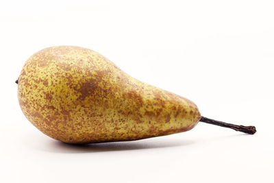 Close-up of banana against white background