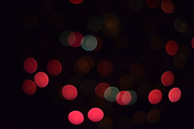 Defocused image of illuminated lights