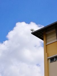 Low angle view of building against sky