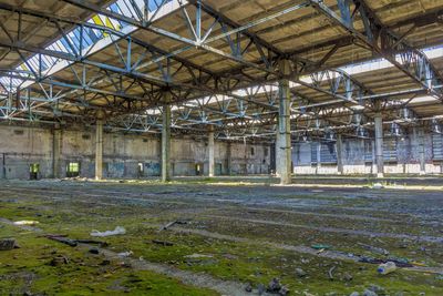 Interior of abandoned building