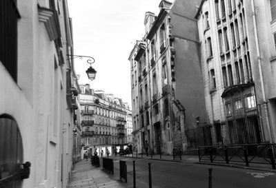 Street in city against sky