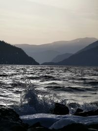 Scenic view of sea against sky