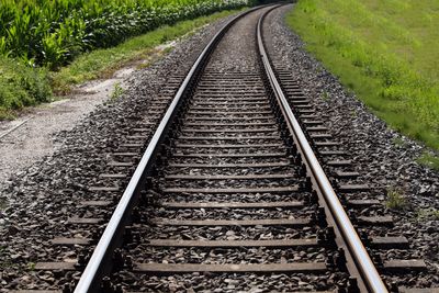 View of railroad tracks