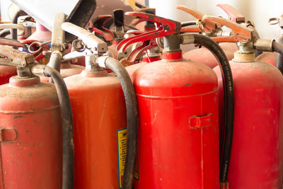 Full frame shot of old metal container