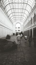 Group of people in front of building