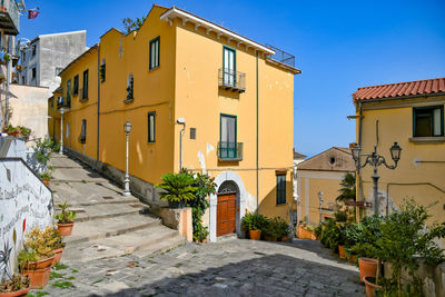 A street of salerno, old city of southern italy.