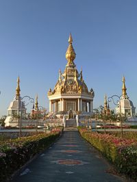 View of temple building against sky